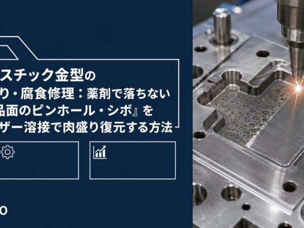 プラスチック金型の錆取り・腐食修理:薬剤で落ちない「製品面のピンホール・シボ」をレーザー溶接で肉盛り復元する方法 | プラスチック金型メンテセンター.COM プラスチック金型の錆取り・腐食修理:薬剤で落ちない「製品面のピンホール・シボ」をレーザー溶接で肉盛り復元する方法 | プラスチック金型メンテセンター.COM
