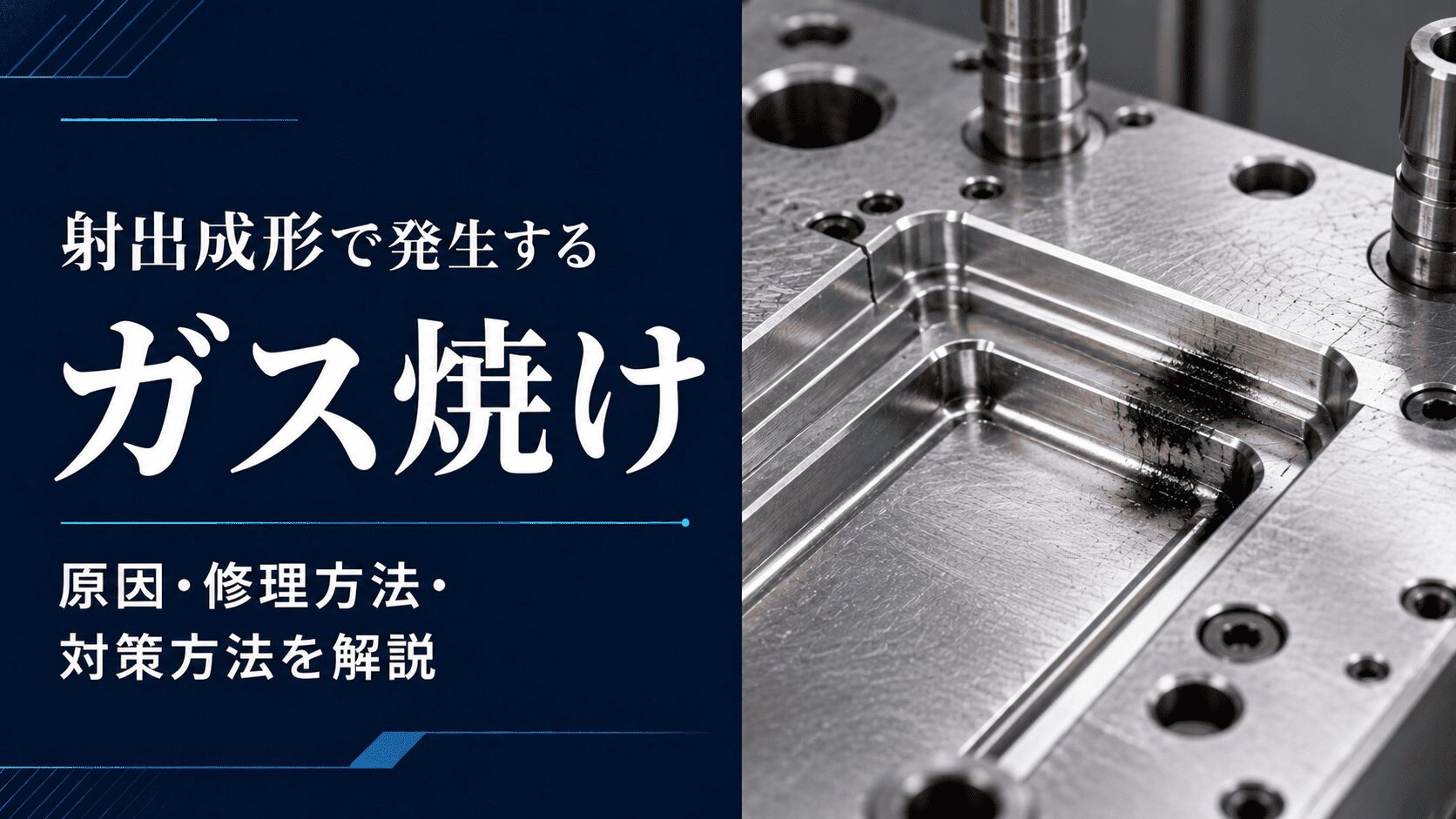 射出成形で発生するガス焼けとは？原因と金型の修理・対策方法を解説 | プラスチック金型メンテセンター.COM